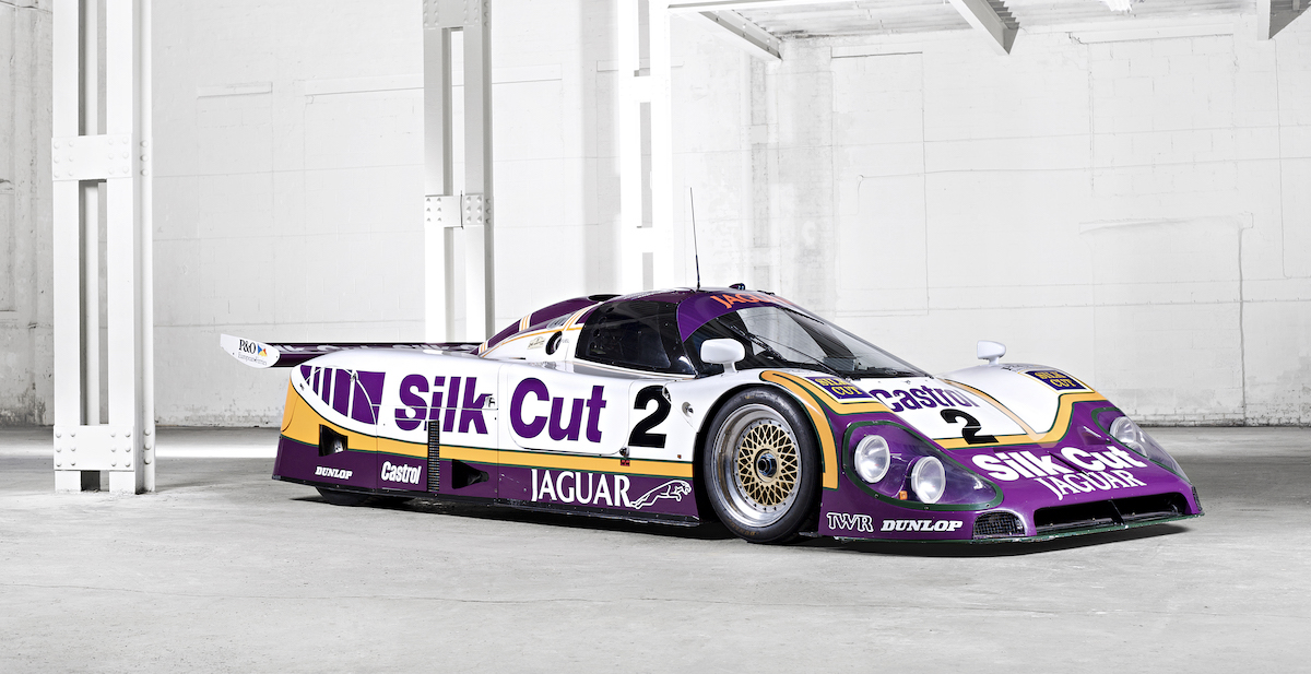 Jaguar XJR9-LM. This very car won the 1988 running of the 24 Hours of Le Mans.