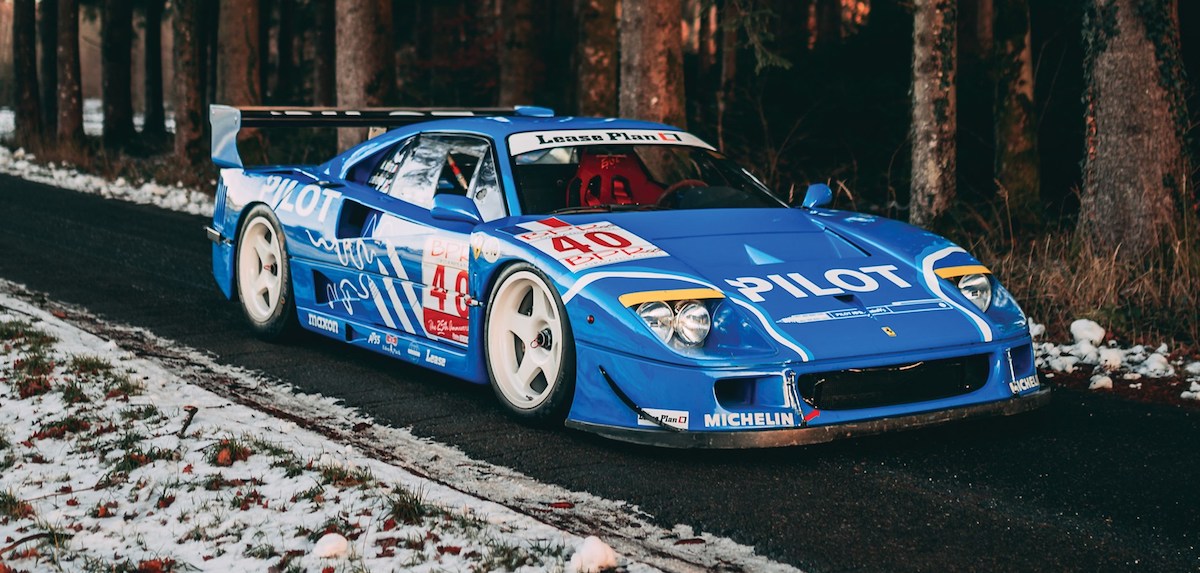 Not all Ferraris are red... 1987 Ferrari F40 LM in French Blue. Image © Stephan Bauer - Courtesy of RM Sotheby's. This car sold for £4.2M in February 2019.